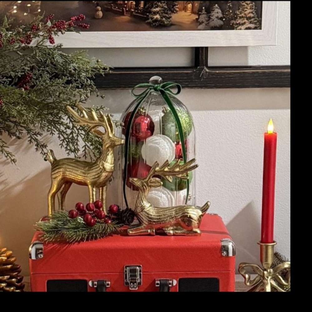 Christmas Metal Sitting & Standing Deer Gold
- Threshold™